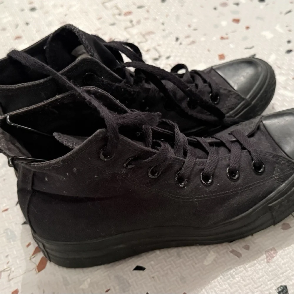 Converse Chuck Taylor All Star Black Monochrome High Top Shoes Men’s 5.5 -W 7.5